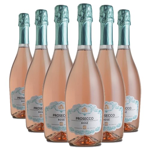 Buy a Case of 6 Bottles of Cantina Del Garda Rose Prosecco DOC 75cl - Securely Packaged and Delivered Together